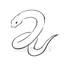 干支のかっこいいヘビ