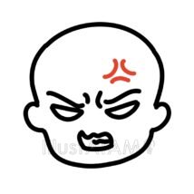 怒りの表情