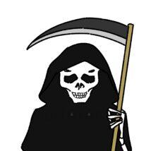 怖いハロウィンの死神