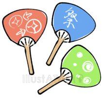 手書きのうちわ