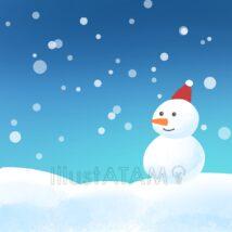 手書きのおしゃれな冬