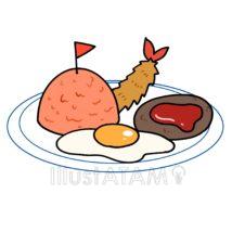 手書きのお子様ランチ