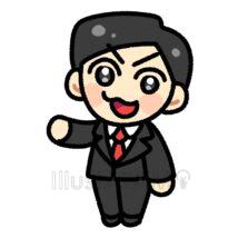 手書きのかわいいサラリーマン