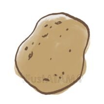 手書きのじゃがいも