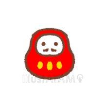 手書きのだるま