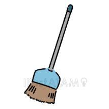 手書きのほうき