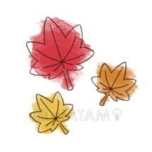 手書きのもみじ