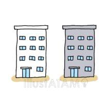 手書きのアパート