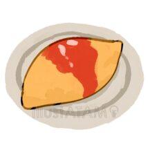 手書きのオムライス