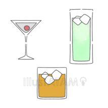 手書きのカクテル