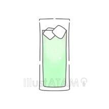 手書きのカクテル（ジュース）