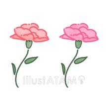 手書きのカーネーション