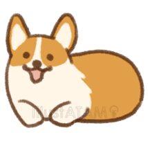 手書きのコーギー