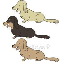 手書きのダックスフンド