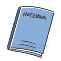 手書きのノートの表紙