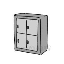 手書きのロッカー