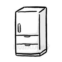 手書きの冷蔵庫