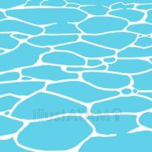 手書きの海の水面（明るい）