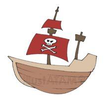 手書きの海賊船