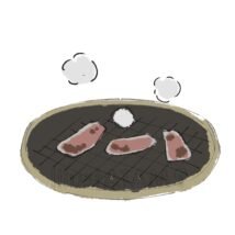手書きの焼肉