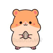 手書きの簡単なハムスター