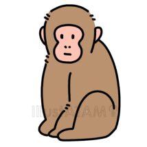 手書きの簡単な猿