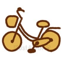手書きの自転車