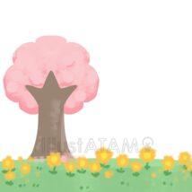 明るい4月の背景