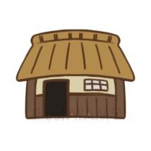 昔の家,和風,外観,家,建物のイラスト素材