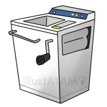 昔の洗濯機