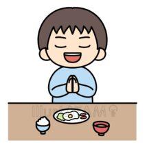 朝ごはんを食べる