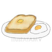 朝ご飯のトースト