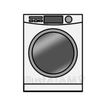 正面向きの洗濯機