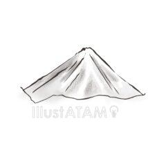 水墨画の山