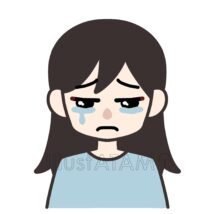 泣く女性（涙ぐむ）