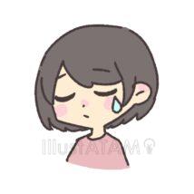 涙を流す女の子