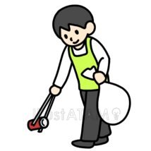 清掃ボランティア（男性）