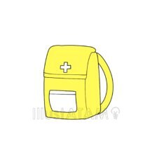 災害対策,リュック,災害,避難,防災のイラスト素材