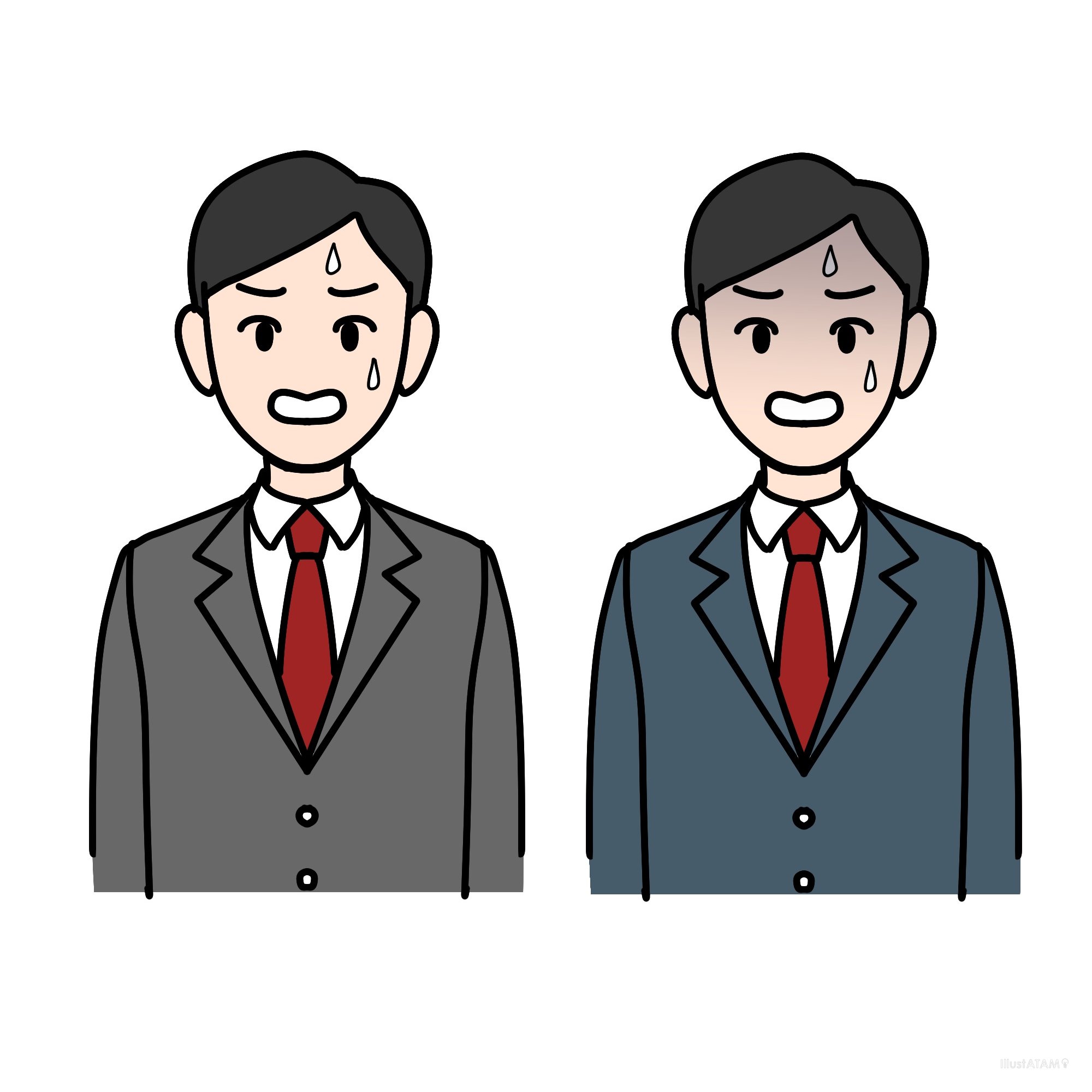焦る会社員