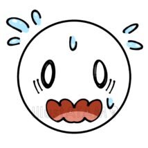 焦る顔