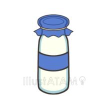 牛乳瓶（青色）