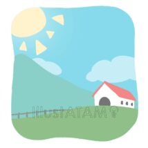 牧場の朝