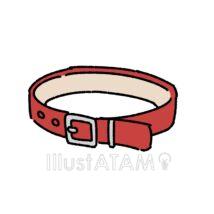 犬の首輪（赤色）