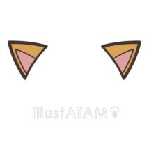 猫耳（茶色）,かわいい,ケモ耳,ハロウィン,猫,猫耳のイラスト素材