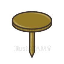 画鋲,文房具,画鋲のイラスト素材