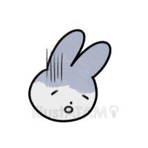 病気のウサギ（体調不良）