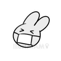 病気のウサギ（風邪）