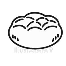 白黒のメロンパン