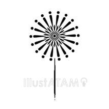 白黒の打ち上げ花火（1個）