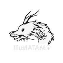 簡単でかっこいいリアルな龍